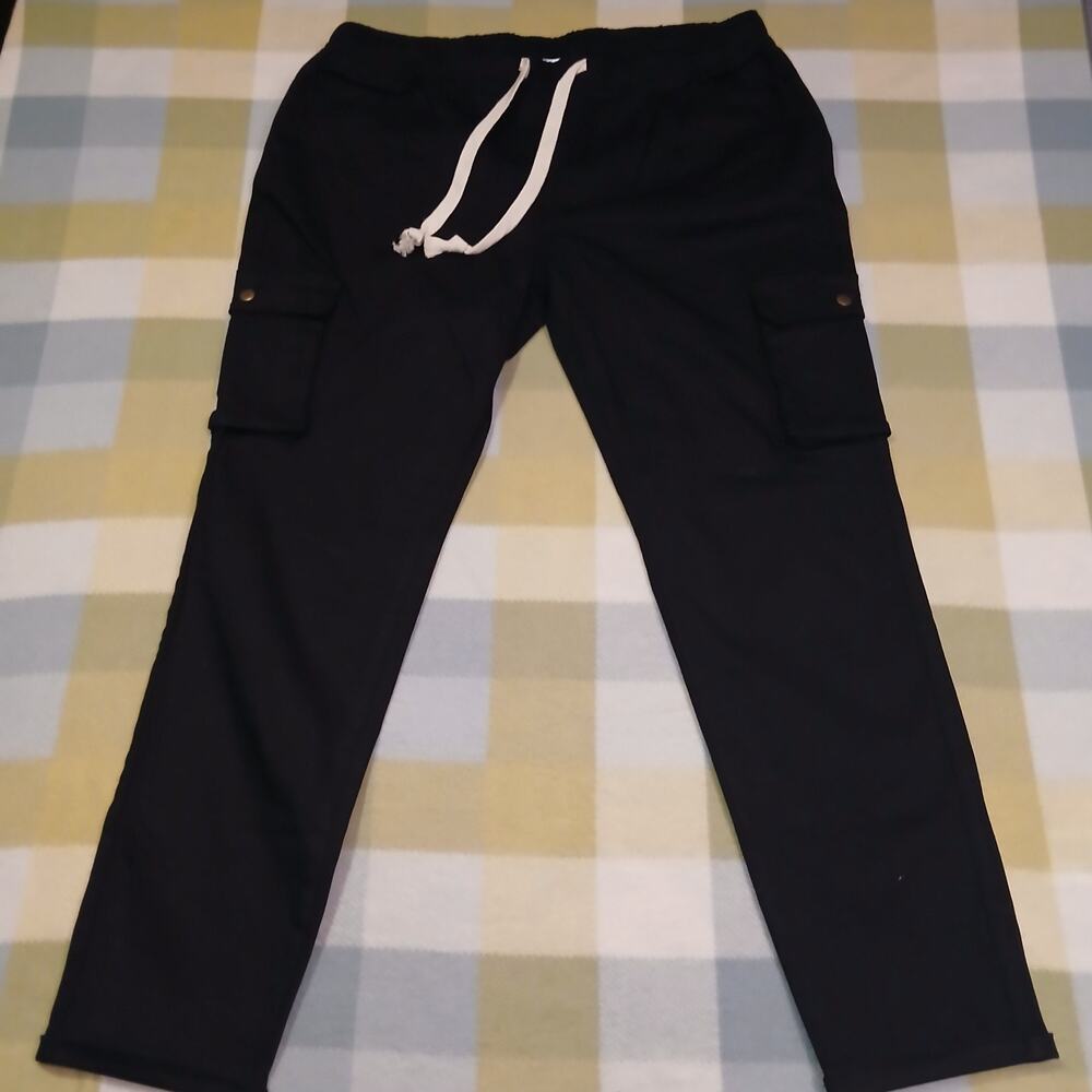 K. Jordan Womens Cargo Pull Up Jeans